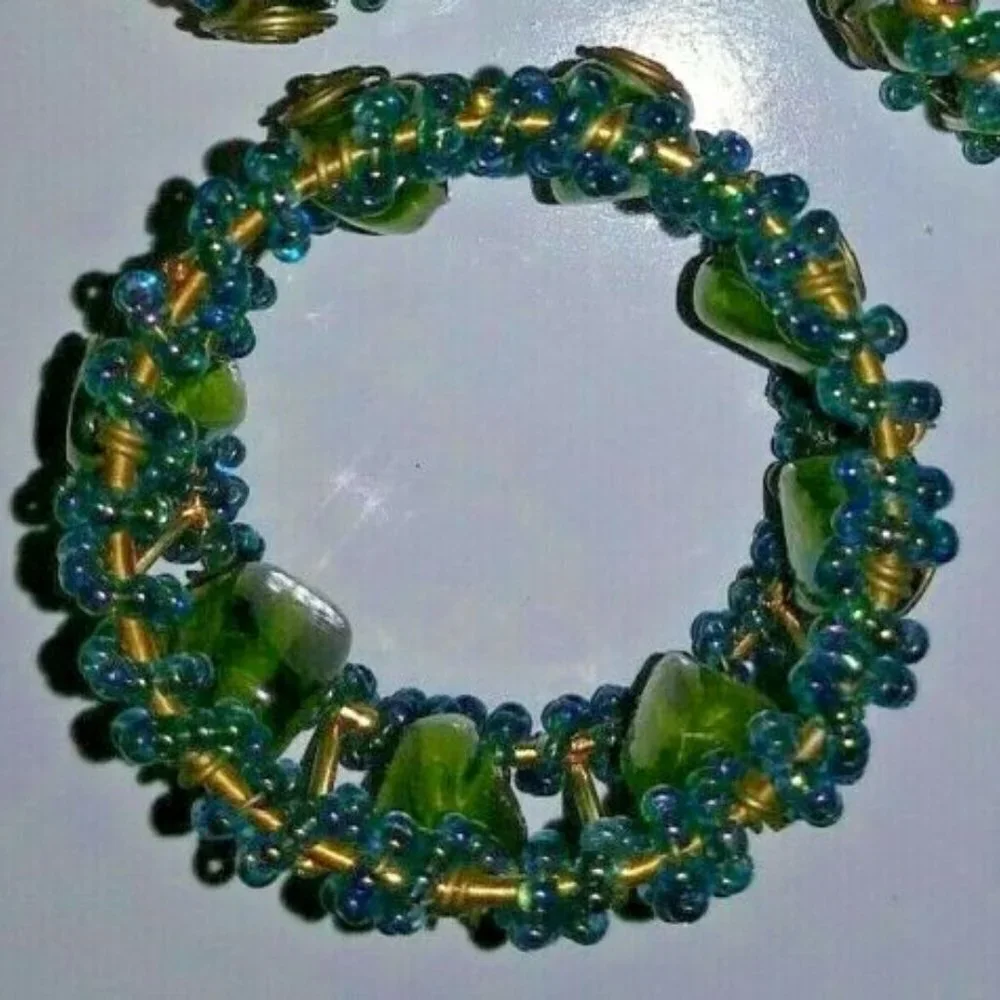 3 Pier-1 Imports Moroccan Beaded Napkin rings